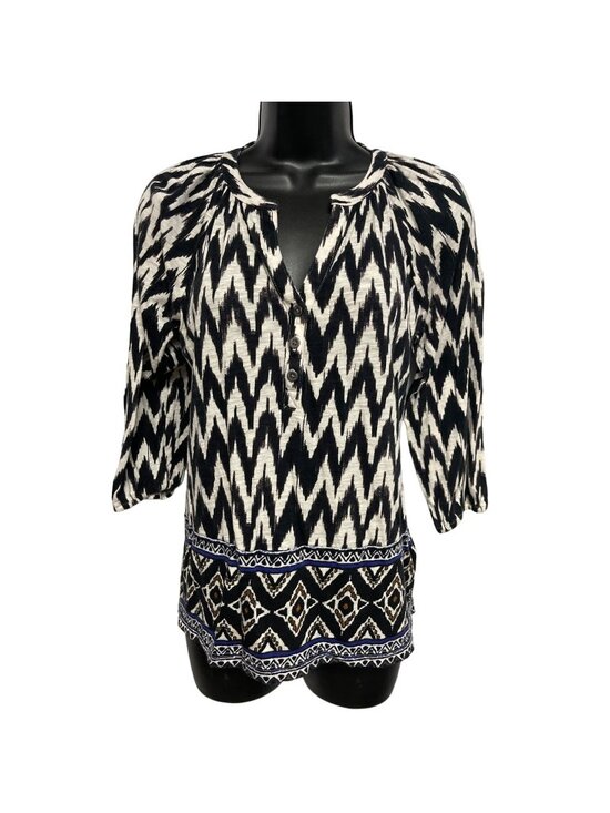 Lucky Brand Tops - Lucky Brand Boho Popover Top Blouse V Neck Size Small
